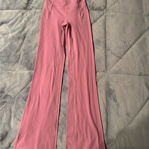 lululemon athletica Pink Flare Leggings